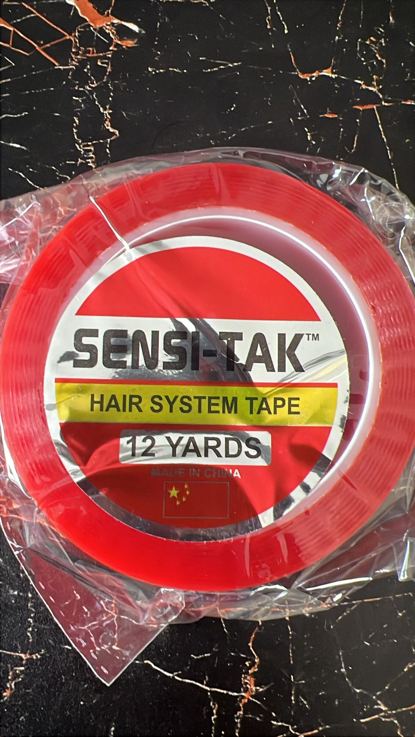 Sensi-Tak Red Tape 3/4 inches x 12 Yard Roll (36 Feet)