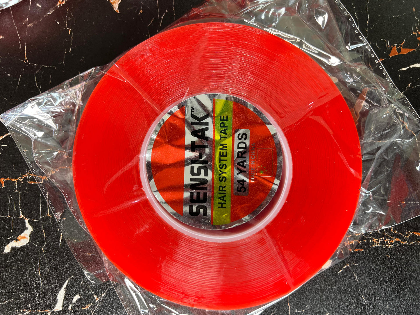 Sensi-Tak Red Tape 3/4 inches x 12 Yard Roll (36 Feet)